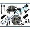 New 14pc Front Driver / Passenger Wheel Hub and Bearing Suspension Kit w/ ABS