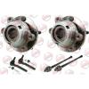 Front Inner Outer Tie Rod Wheel Bearing And Hub Assembly For Nissan Quest 04-09