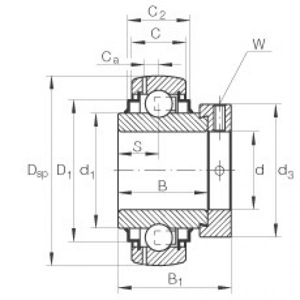 Radial insert ball bearings - GE20-XL-KLL-B #1 image