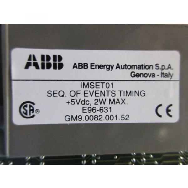 ABB Bailey IMSET01 Symphony Sequence Of Events Timing Module GM9.0082.001.52 #2 image