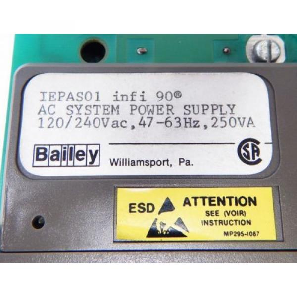 ABB Bailey infi 90 IEPAS01 AC System-Power-Supply 120/240V AC - used - #4 image