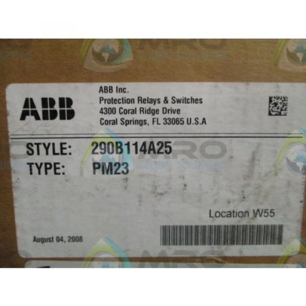 ABB 290B114A25 PILOT WIRE MONITORING REL PM-23 *NEW IN BOX* #2 image