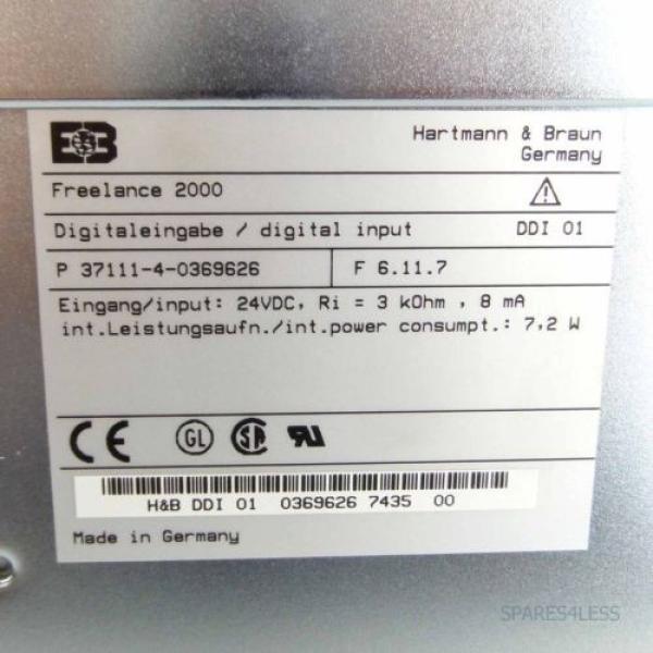Hartmann &amp; Braun ABB Freelance 2000 Digital Input Module DDI 01 GEB #2 image