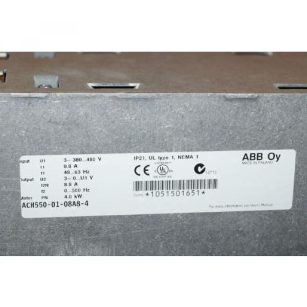 ABB Frequency converter ACH 550-01-08A8-4 , 4 KW ACH550-01-08A8-4 #3 image