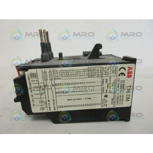 ABB T16DM THERMAL OVERLOAD RELAY *NEW NO BOX* #1 image