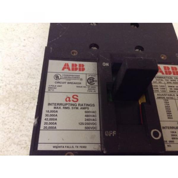 ABB UXAB 718530 R 999 JS aS 300 Amp 600 VAC 3 P Circuit Breaker UXAB718530R999 #2 image