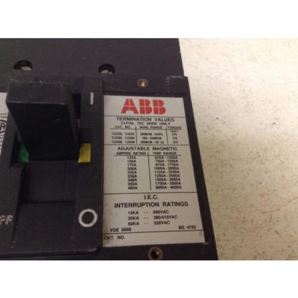 ABB UXAB 718530 R 999 JS aS 300 Amp 600 VAC 3 P Circuit Breaker UXAB718530R999 #3 image