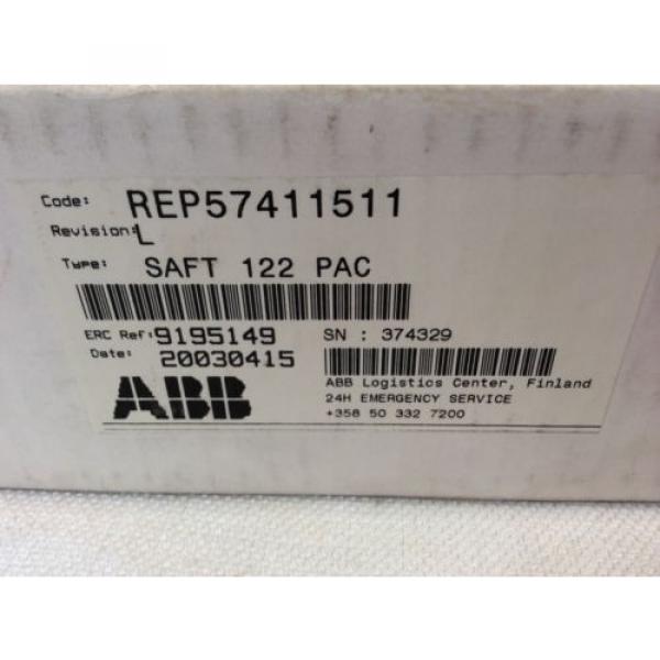 ABB SAFT 122 PAC PULSE AMPLIFIER REP57411511 57411511 #2 image