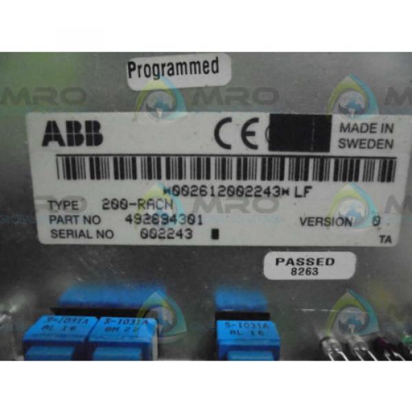 ABB 492894301 PC BOARD *USED* #1 image