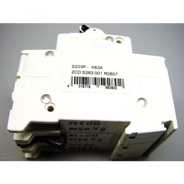 ABB Miniature Circuit Breaker S203P-K63A 3-P Pole 63A 2CDS283001R0607 MCBs-S200P #3 image