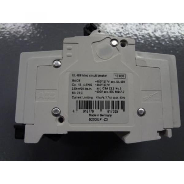 ABB S203UP-Z3 3-Pole Circuit Breaker UL489 Listed #2 image