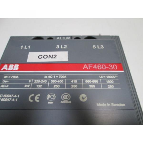 ABB CONTACTOR AF460-30 *USED* #3 image