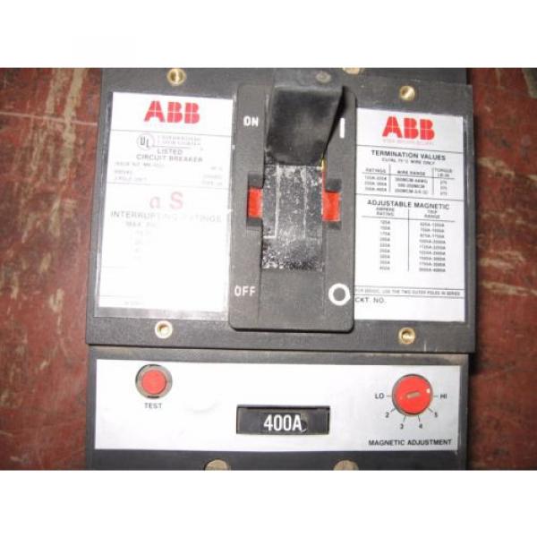 ABB type JS 400A Circuit Breaker #2 image