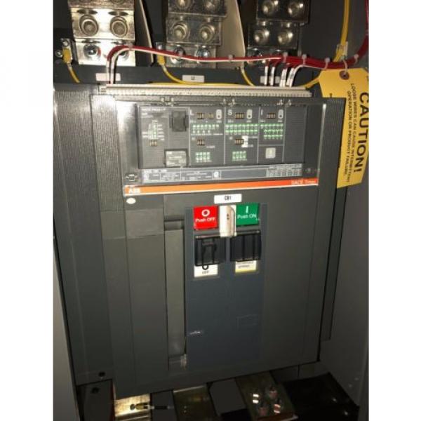 ABB SACE Tmax BREAKER T8V 1600 amp 3 POLE w/ PR331/P Trip Unit Module #2 image
