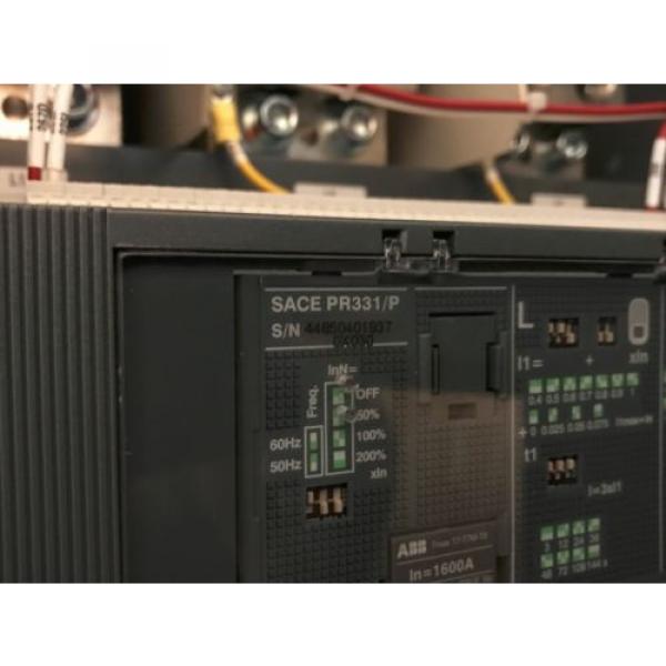 ABB SACE Tmax BREAKER T8V 1600 amp 3 POLE w/ PR331/P Trip Unit Module #4 image