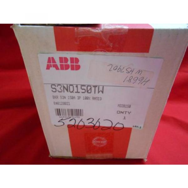 New In Box ABB S3NQ150TW 150A 3P 100% rated #1 image