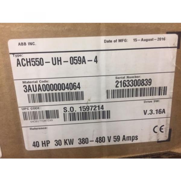 ABB ACH550-UH-059A-4 AC DRIVE NEW IN ORGINAL BOX #2 image