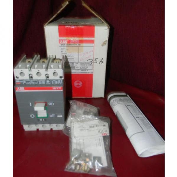 ABB SACE ISOMAX S3 N 150 35 Amp 3 Pole Circuit Breaker S3N035TW #1 image