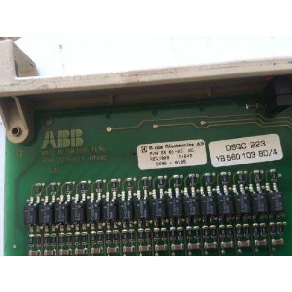 USED ABB  3HAB-2214-8/4 ,DSQC 223 PC BOARD 56 01-03 BD,YB 560 103 BD/4,BOXZH #2 image