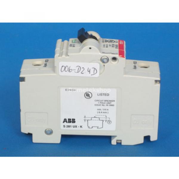 ABB S281 UX K5A Circuit Breaker #3 image