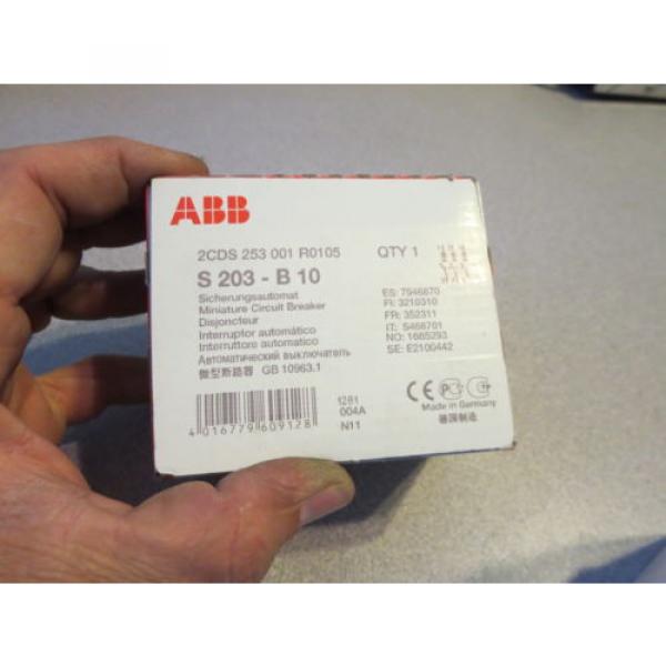 ABB S203-B10 4-Pole Miniature Circuit Breaker #1 image