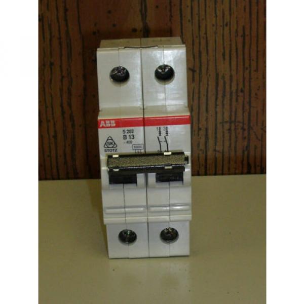 ABB Mini Circuit Breaker S262-B13 480VAC 2 Poles 13 Amps New In Box #2 image
