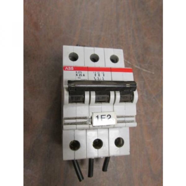 ABB Circuit Breaker S 273 K 25 A 25A 3P Used #6 image