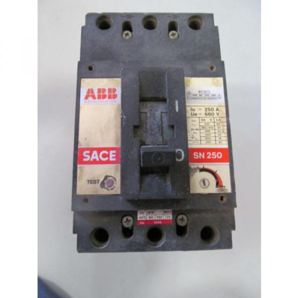 ABB SACE SN250 Circuit Breaker 250 Amp 3 Pole #1 image