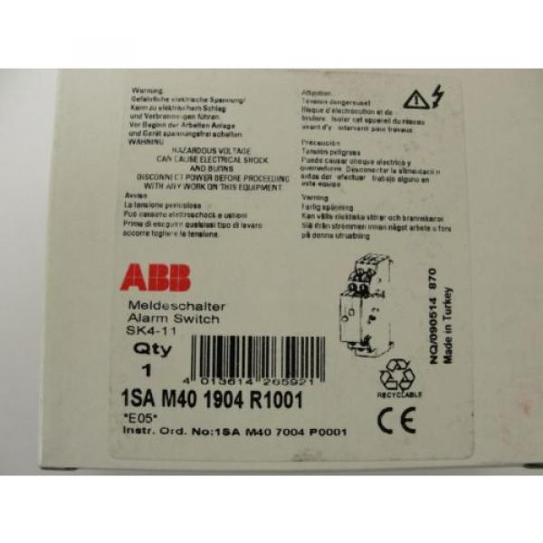 New ABB Alarm Switch, SK4-11, 1SAM401904R1001 #6 image