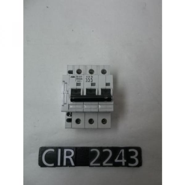 ABB S223K63A 63 Amp 3 Pole Circuit Breaker (CIR2243) #3 image