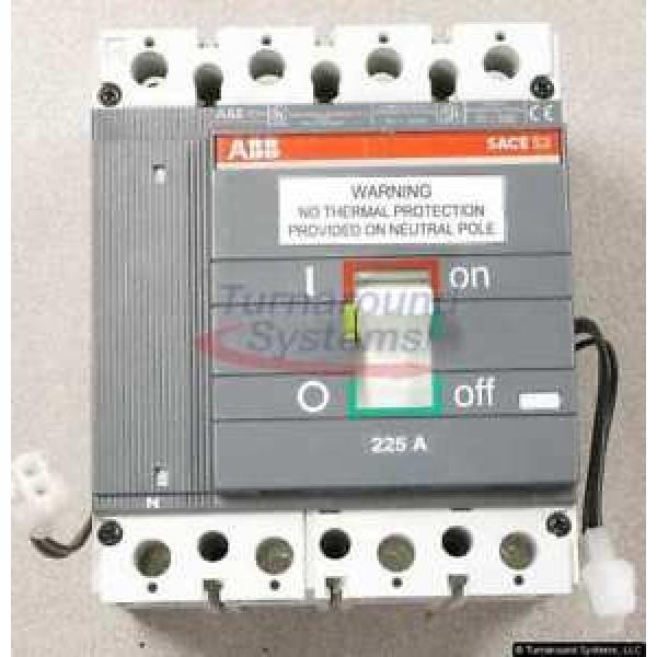 ABB S3NQ225T Breaker, 225 A 4 Pole GFI, 100% Rated, NEW #1 image