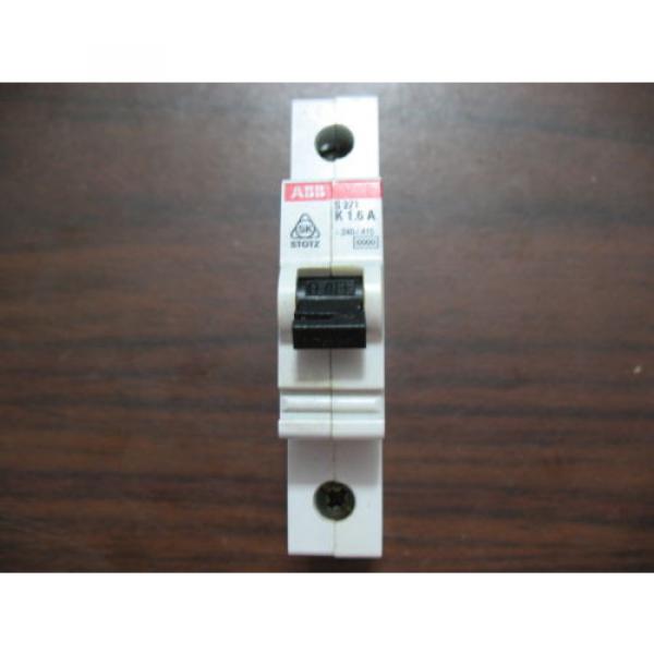 ABB S271 K1.6A 1.6 Amp Single Pole Circuit Breaker 277/480 VAC #1 image