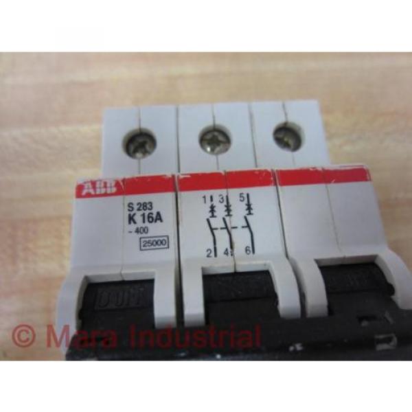 ABB S 283 K 16A-400 Circuit Breaker S283K - Used #2 image