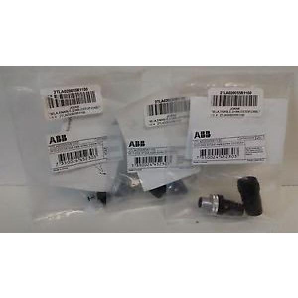 LOT OF (3) NEW OLD STOCK! ABB MALE SCREW CONNECTORS 2TLA020055R1100 M12-C02 #1 image