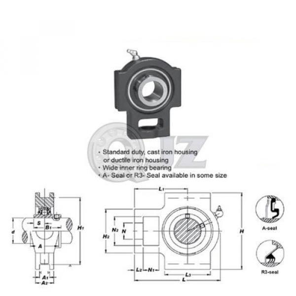 2 3/8 in Take Up Units Cast Iron UCT212-38 Mounted Bearing UC212-38+T212 QTY:1 #2 image