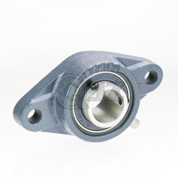 1.25 in 2-Bolts Flange Units Cast Iron UCFT206-20 Mounted Bearing UC206-20+FT206 #1 image