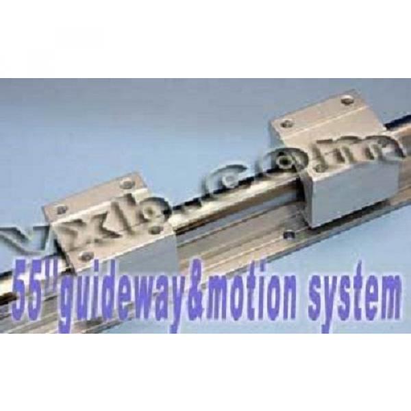 20mm 55&#034; Rail Guideway System w/2 Slide Units Linear Motion 7429 #2 image