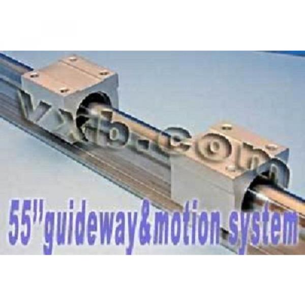 20mm 55&#034; Rail Guideway System w/2 Slide Units Linear Motion 7429 #3 image