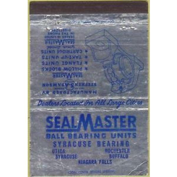 Matchbook Cover - Seal Master Ball Bearing Units Utica NY 40 Strike #1 image
