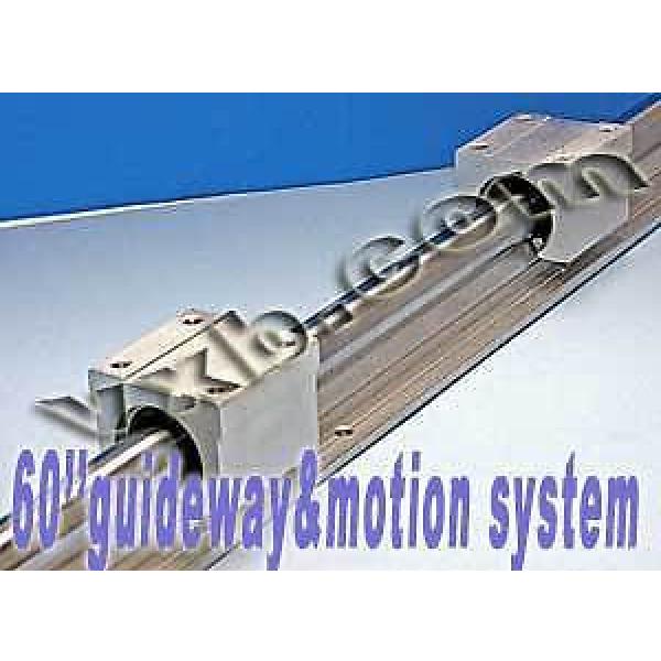 20mm 60&#034; Rail Guideway System w/2 Slide Units Linear Motion 8389 #1 image