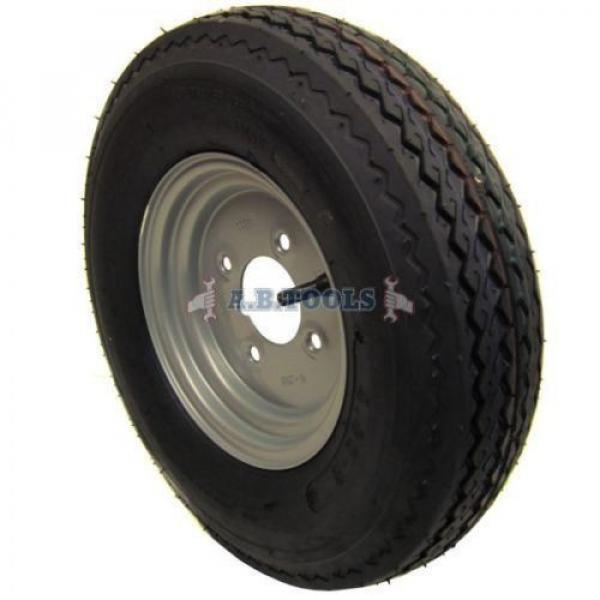 500kg Trailer Suspension Units Hub Bearing 4&#034;PCD 4 Stud Wheel Tyre 400 x 8&#034; 4PLY #2 image