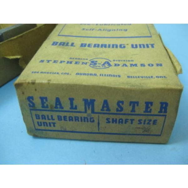 Set of 2 MIB Sealmaster MP-12 3/4 Ball Bearing Units #3 image