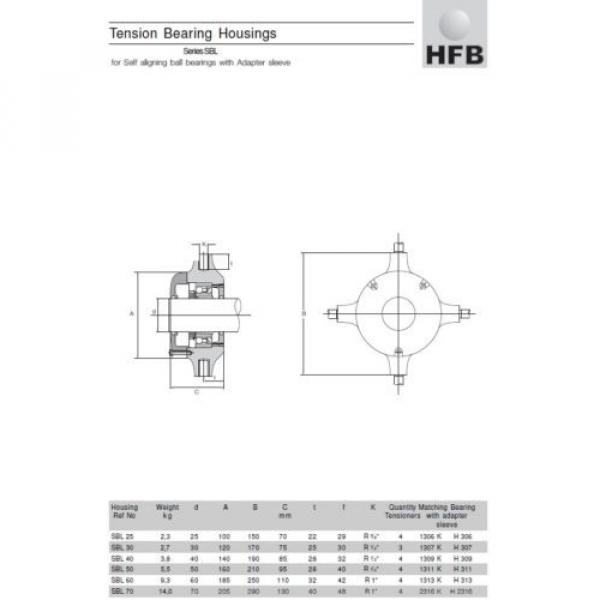 HFB - SBL 40 Tension Bearing Housing for Fan units #2 image