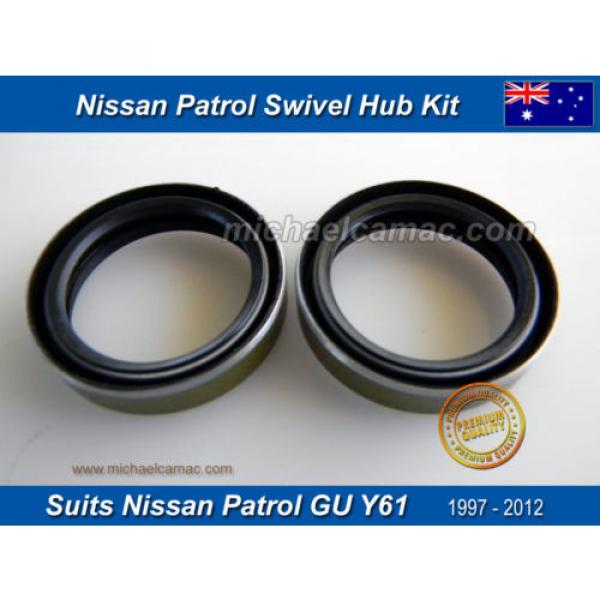 Patrol GU Y61 1997-2012 Swivel Hub, Wheel Bearings + Oil Seals Repair Kit fits #5 image