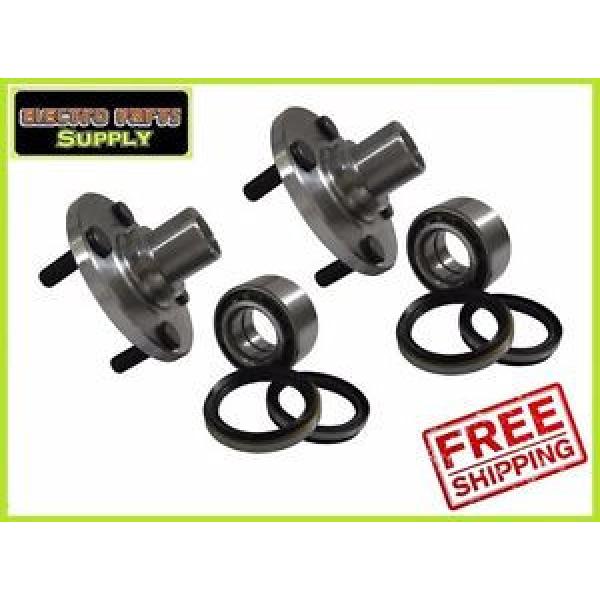 2 Front Hub &amp; Wheel Bearings + Seals for Sentra 91-99 200SX Non ABS Pair 8PCS #1 image