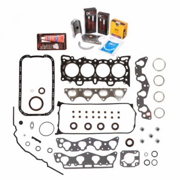 Fit Full Gasket Set Main Rod Bearings Piston Rings 96-00 Honda Civic D16Y5 D16Y7 #2 image
