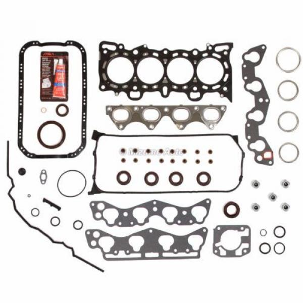 Fit Full Gasket Set Main Rod Bearings Piston Rings 96-00 Honda Civic D16Y5 D16Y7 #3 image