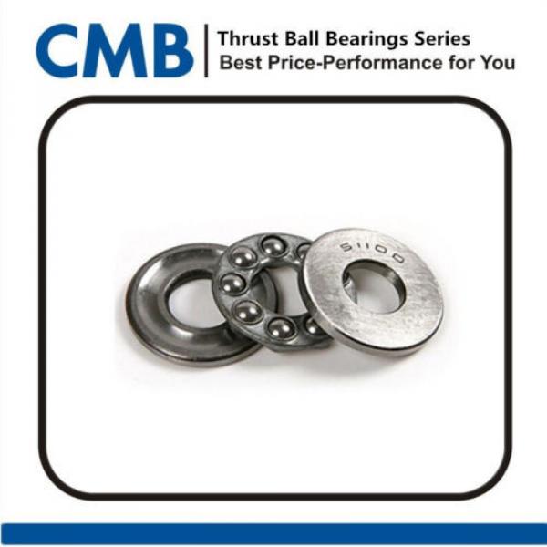 2PCS 51100 Axial Ball Thrust Ball Bearing Bearings 3-Parts 10mm x 24mm x 9mm #1 image
