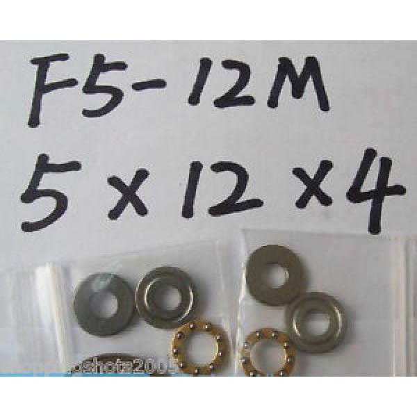 (10) 5 x 12 x 4 mm F5-12M Axial Ball Thrust quality Bearing 3-Parts 5*12*4 ABEC1 #1 image