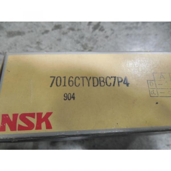 NEW NSK 7016CTYDBC7P4 Super Precision Cylindrical Roller Bearing Pair #2 image